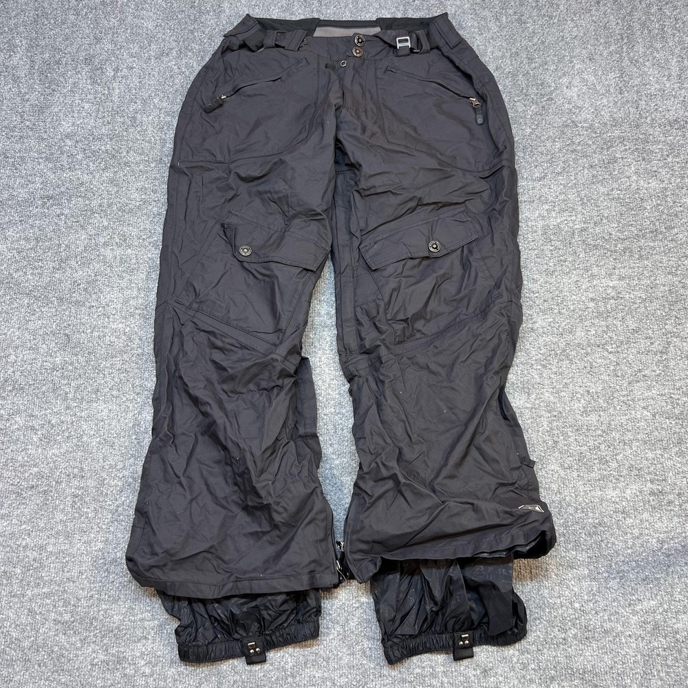 Sessions Snow Pants Mens Medium Black Ridge RECCO Ski Waterproof Insulated